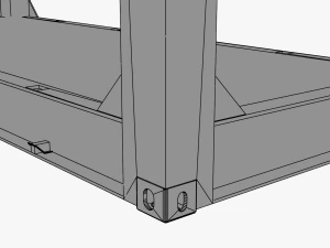 3D Container 20ft Set models 3D Model