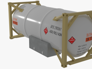 3D Container 20ft Set models 3D 模型