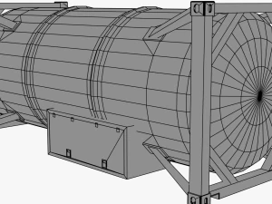 3D Container 20ft Set models 3D Model