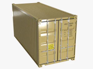 3D Container 20ft Set models 3D Model