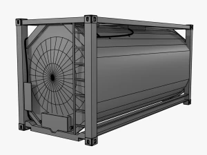 3D Container 20ft Set models 3D Model