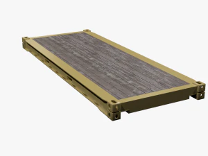3D Container 20ft Set models 3D Model