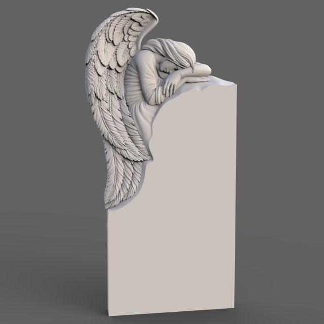 Memorial angel 3D मॉडल .c4d .max .obj .3ds .fbx .stl .blend 