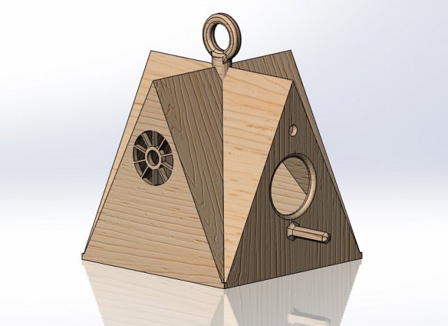 Bird House Modelo de impresión 3D .c4d .max .obj .3ds .fbx .stl .blend 