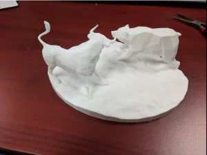 Taureau et Ours Modèles 3D en vedette