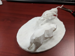 Bull and Bear 3D Принт Модель