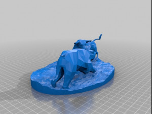 Bull and Bear 3D Принт Модель