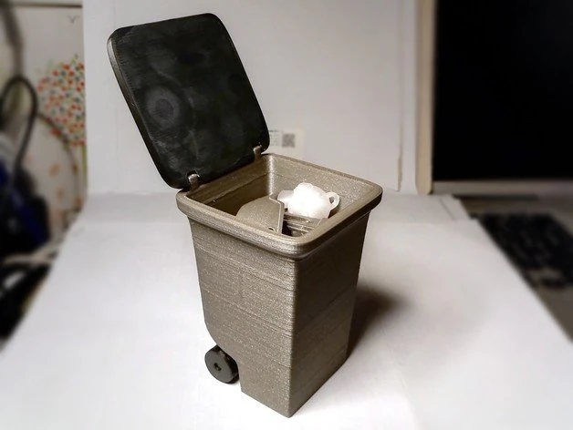 Mini Trash Can model 3D Print Model .c4d .max .obj .3ds .fbx .stl .blend 