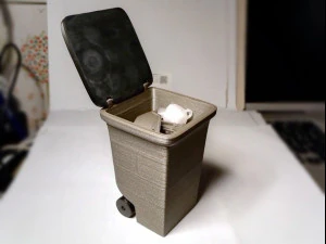 Mod&egrave;le mini poubelle Modèles 3D en vedette