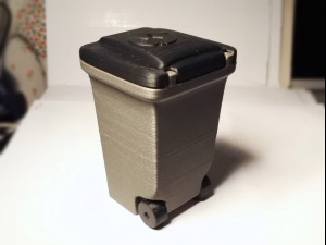 Mini Trash Can model Model Cetak 3D