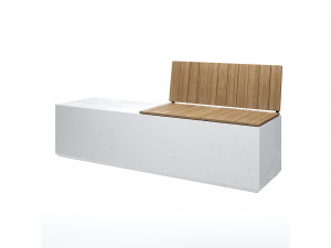 Concrete benches 4 Types Modèle 3D