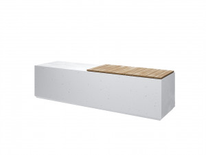 Concrete benches 4 Types Modèle 3D