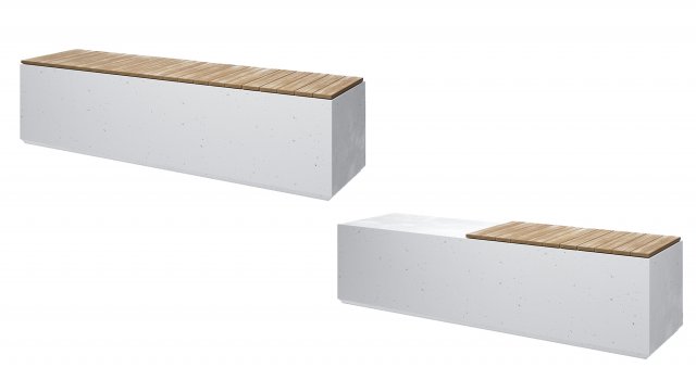 Concrete Benches - Box W By Sit And Box Wh By Sit 3D Model .c4d .max .obj .3ds .fbx .stl .blend 