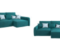 Corner sofa Portland - emerald 3D-Modell