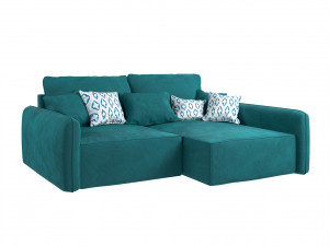 Corner sofa Portland - emerald Modelo 3D