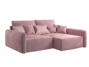 Corner sofa Portland - pink 3D Model