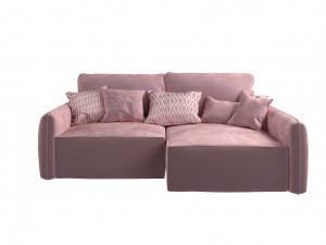 Corner sofa Portland - pink 3D Model