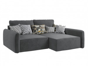 Corner sofa Portland - gray 3D-Modell