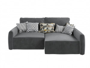 Corner sofa Portland - gray 3D-Modell