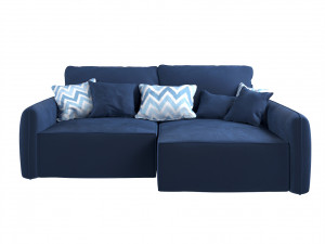 Corner sofa Portland - blue Modelo 3D