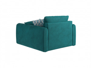 Armchair Portland - emerald 3D Model