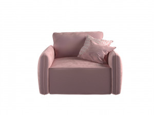 Armchair Portland - pink 3D 模型