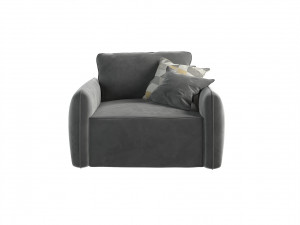 Armchair Portland-gray Model 3D