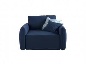 Armchair Portland-blue Modèle 3D