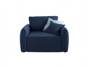 Armchair Portland-blue 3D Model