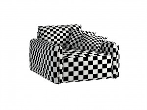 Armchair Portland-blue Modèle 3D