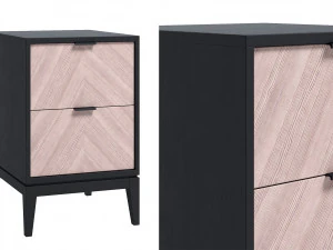 Тумбочка темно-серо-белая 3D Модель