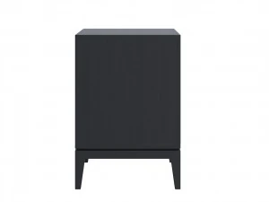 Bedside table dark gray and white 3D Model