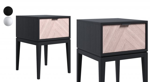 Bedside table with high legs 3D 模型 .c4d .max .obj .3ds .fbx .stl .blend 