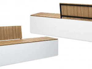 Banco de concreto - BOX WB Modelo 3D