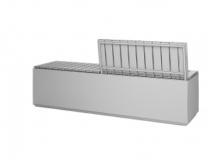 Concrete bench - BOX WB 3D Model