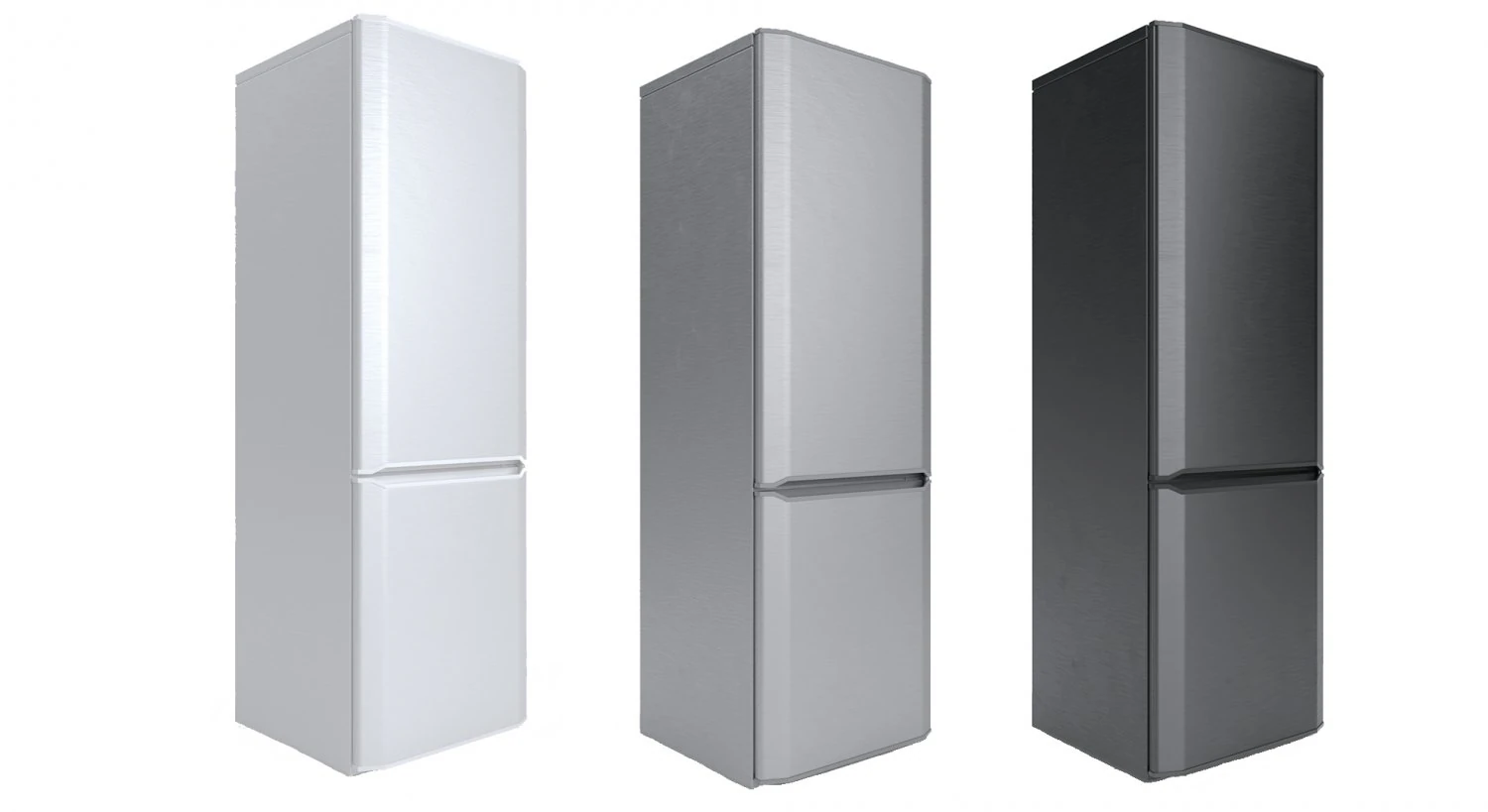 Fridge - white gray black 3D Model .c4d .max .obj .3ds .fbx .stl .blend 