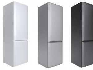Fridge - white gray black 3D Model
