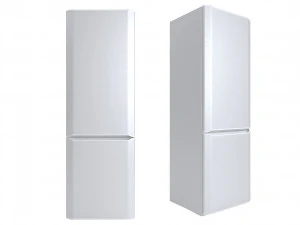 Fridge - white gray black 3D Model