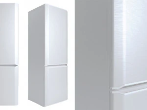 Fridge - white gray black 3D Model