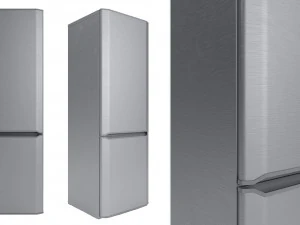 Fridge - white gray black 3D Model