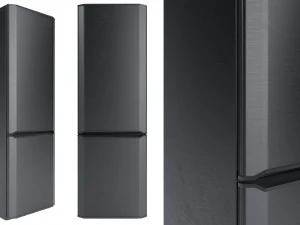Fridge - white gray black 3D Model