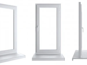 Plastic window - white 3D Model