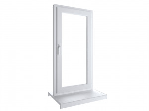 Plastic window - white 3D Model