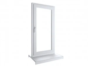 Ventana de pl&aacute;stico - blanca Modelo 3D