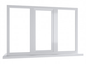 Large plastic window - white 3D Model