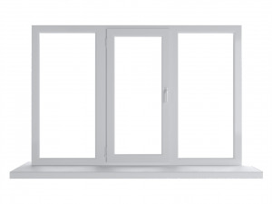 Large plastic window - white 3D Model