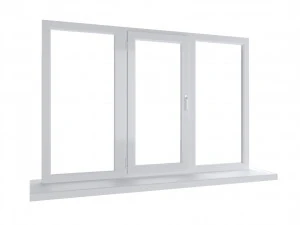 Large plastic window - white 3D Model