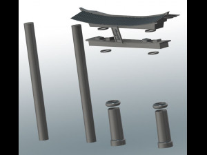 Torii Japan portal Samurai 3Dプリントモデル