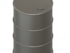 Oil Barrel 3D Print Model