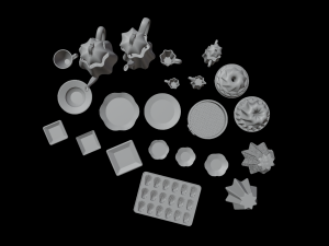 Dollhouse tableware set 3D 프린트 모델